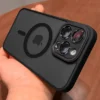 iPhone Luxury Matte Translucent MagSafe Shockproof Case