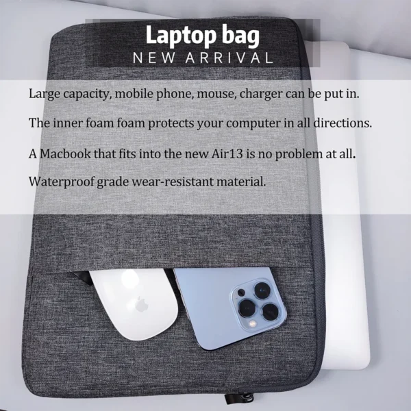 laptopmacbag-sleeve-2 Laptop & MacBook Sleeve Bag Black 13 15 16 Inch