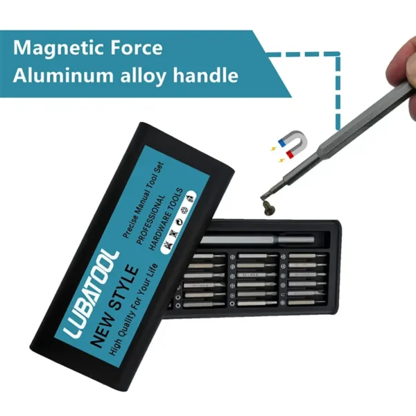Screwdriver 24 Precision Magnetic Bits Tool