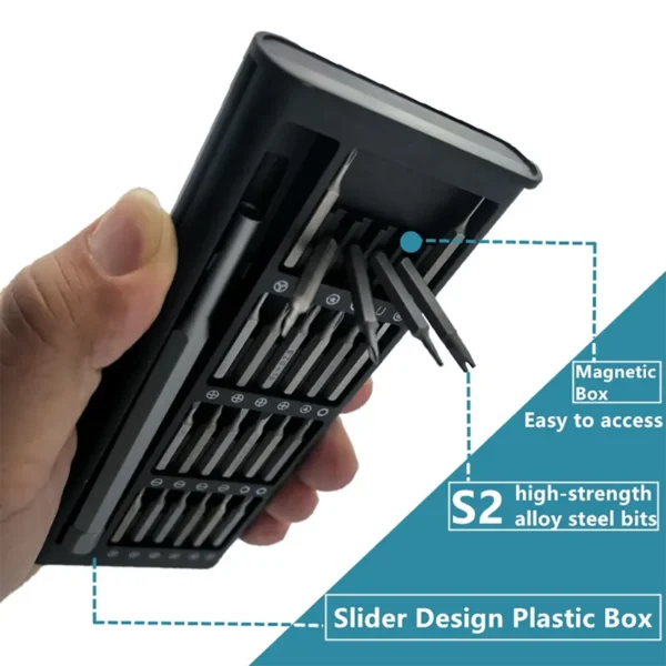 Screwdriver 24 Precision Magnetic Bits Tool