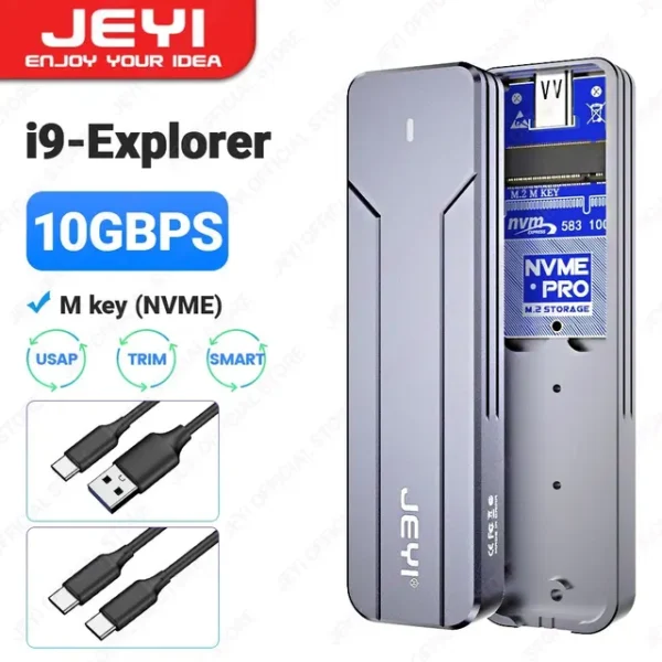 1 JEYI M.2 Enclosure NVME Full Aluminum