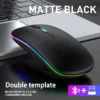 1 Mouse Bluetooth and Wi-Fi 2.4Ghz RGB Gaming Rechargeable - Black
