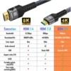 8k-hdmicable-5 HDMI 2.1 Cable 8K@60Hz 4K@120Hz
