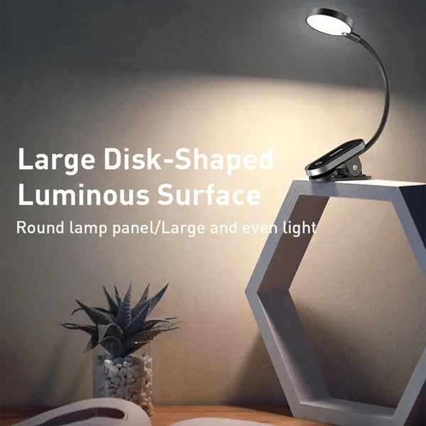 baseus-ledclip-1 Baseus Book LED Reading Lamp Flexible USB Rechargeable - Black