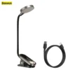 baseus-ledclip-main Baseus Book LED Reading Lamp Flexible USB Rechargeable - Black