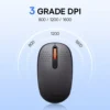 baseus-mouse-1 Baseus F01B Mouse Bluetooth 5.0 Wireless 1600 DPI Silent Click - Grey