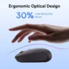 baseus-mouse-2 Baseus F01B Mouse Bluetooth 5.0 Wireless 1600 DPI Silent Click - Grey