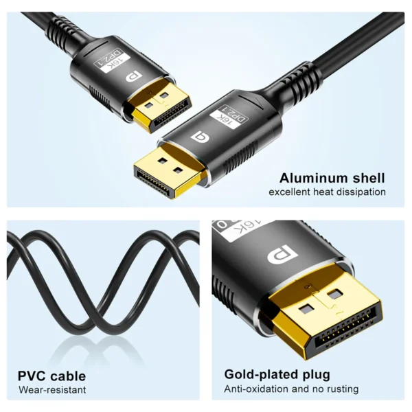 cable-displayport-1 Display Port Cable 2.1 16K 8K 4K HDR