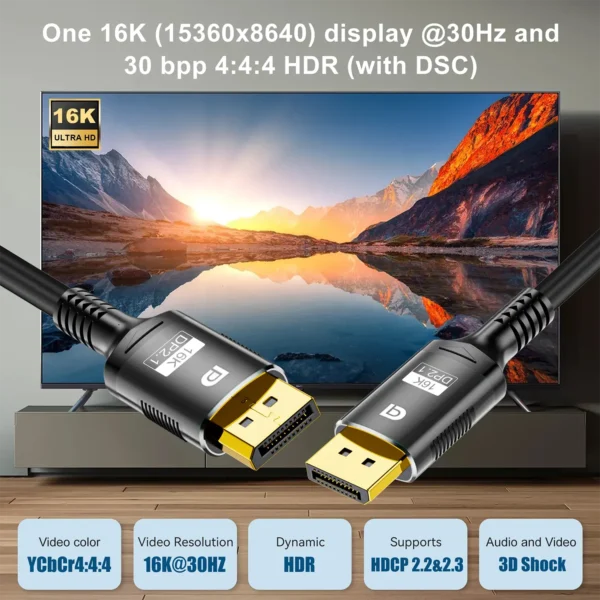 cable-displayport-4 Display Port Cable 2.1 16K 8K 4K HDR