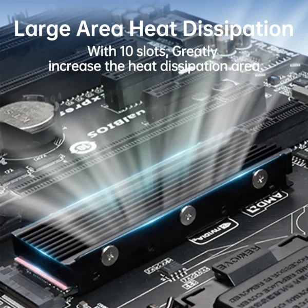 jeyi-heatsink-2 JEYI Heatsink for M.2 2280 SSD NVME PCIE with Thermal Pads