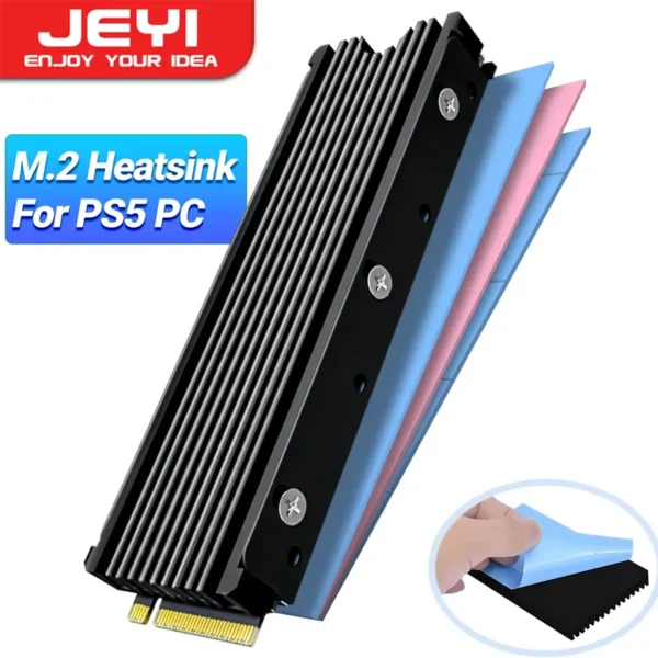 jeyi-heatsink-main JEYI Heatsink for M.2 2280 SSD NVME PCIE with Thermal Pads