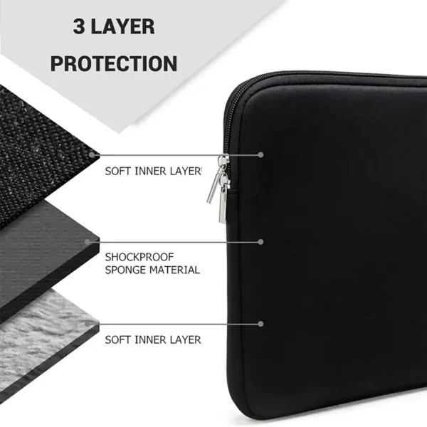 laptop-sleeve-1 Laptop Sleeve Bag Black 13 15.6 Inch