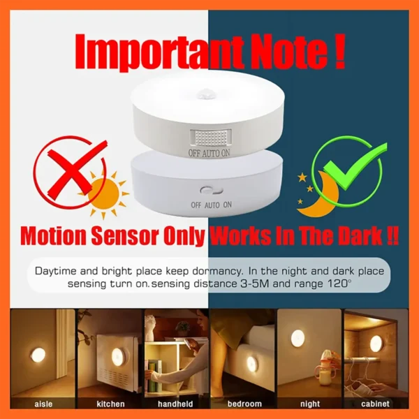 ledsensor-light-2 Rechargeable Night Sensor LED Light - White