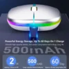 mouse-wifibluetooth-3 Mouse Bluetooth and Wi-Fi 2.4Ghz RGB Gaming Rechargeable - Black