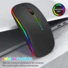 mouse-wifibluetooth-4 Mouse Bluetooth and Wi-Fi 2.4Ghz RGB Gaming Rechargeable - Black