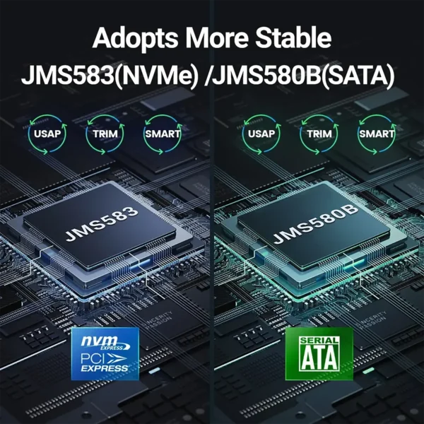 nvmee-aluminumenclosure-2 JEYI M.2 Enclosure NVME Full Aluminum