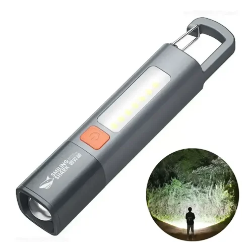 smilingshark-flashlight-main Smiling Shark Rechargeable Outdoor Flashlight LED Portable