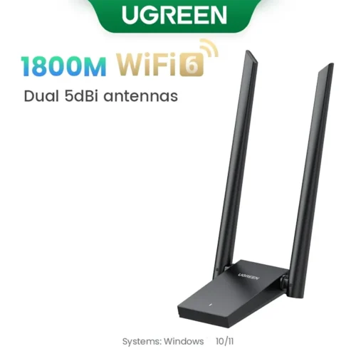 UGREEN WiFi Adapter AX900 AX1800 WPA3 WiFi6 5G & 2.4G Dual Antenna USB