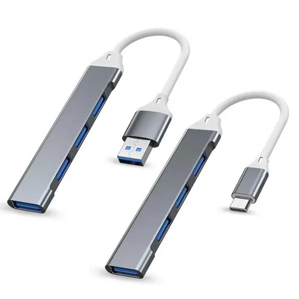 usb3-hub-1 USB Hub 4 Ports - Silver