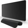 black-mousedeskpad-main Computer Desk Mat Black for Mouse & keyboard 80x30cm