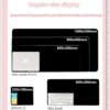 Computer Desk Mat Technology Theme for Mouse & keyboard 80x30cm