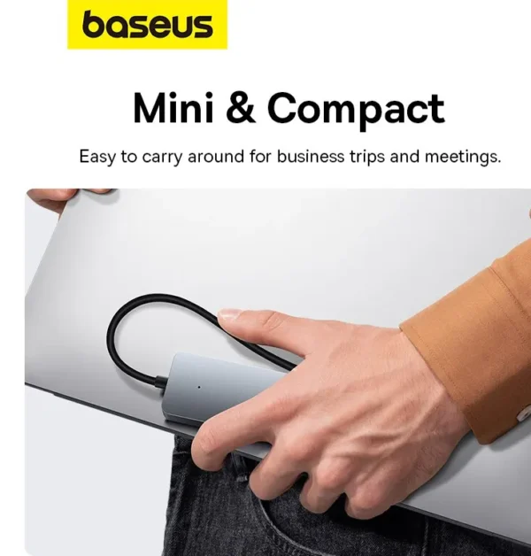 kf-S95f9c2dff5d4473ea67ed489f5bd5736V-Baseus-Usb-Hub-4-Port-ABS-Hub-Usb-3-0-for-Laptop-Multi-Splitter-Adapter-For Baseus USB 3.0 Hub