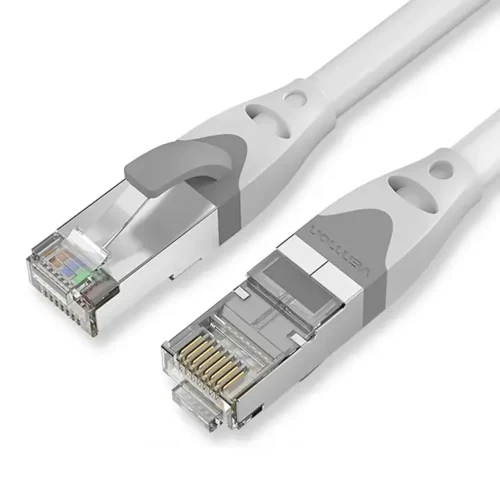 vention-cat6acable-main Vention Cat6A Ethernet Double Shield Round Cable 10Gbps 500Mhz