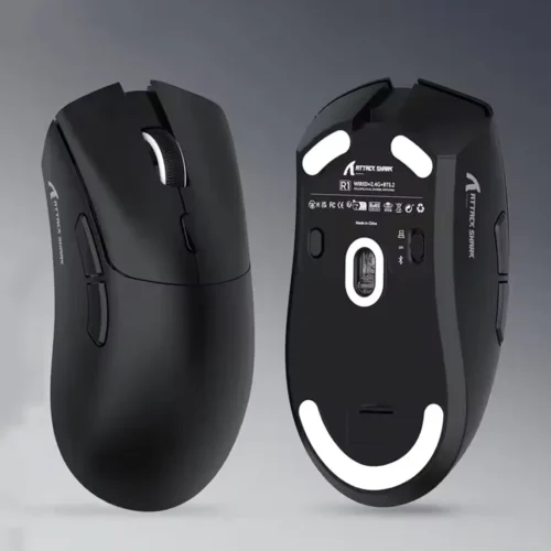 attacksharkr1-main Attack Shark R1 Gaming Mouse PAW3311 18000dpi Wireless 1000Hz Rechargeable - Black