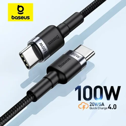 baseus-usbc-usbc-100w-main Baseus USB-C To USB-C 100W Fast Charging Cable For iPhone Samsung Android Phone