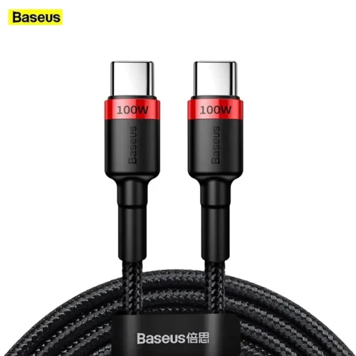baseuscred Baseus USB-C To USB-C 100W Fast Charging Cable For iPhone Samsung Android Phone