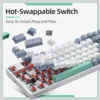 gaming-keybd-1 Machenike K500 Mechanical Keyboard Gaming Wired Hot Swappable 94 Keys RGB