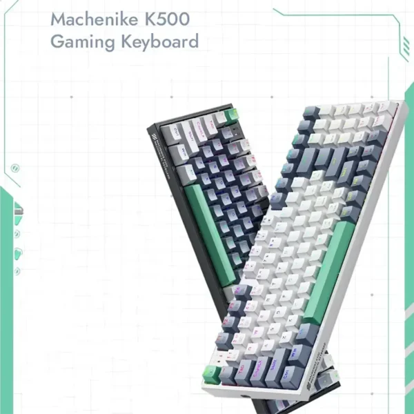 gaming-keybd-main Machenike K500 Mechanical Keyboard Gaming Wired Hot Swappable 94 Keys RGB