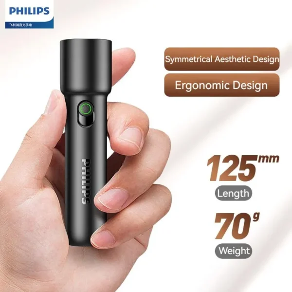 Philips LED Rechargeable Outdoor Flashlight Portable