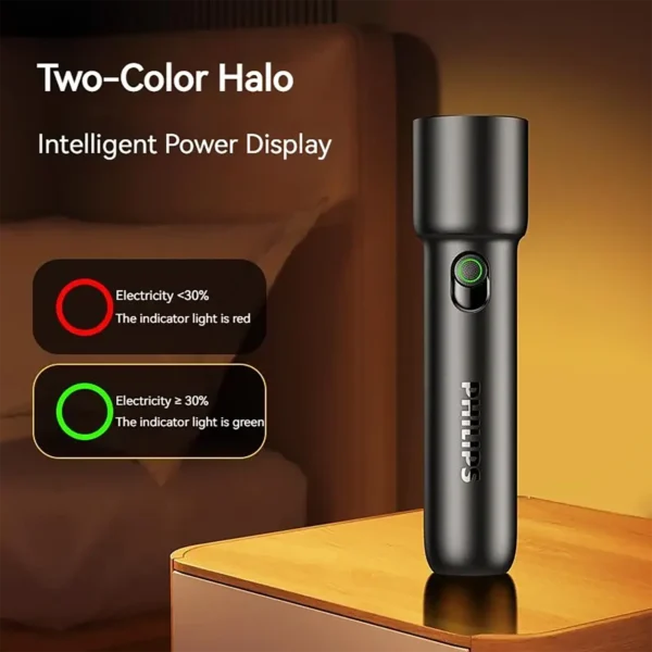philips-torch-1 Philips LED Rechargeable Outdoor Flashlight Portable - Black