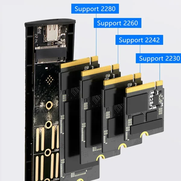 uthai-nvmeenclosure-2 Enclosure UTHAI M.2 NVME with Built-in Metal Heat Sink