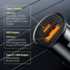 baseus-carcharger-4 Baseus 30W USB Car Quick Charger 4.0 3.0 FCP SCP USB PD Black