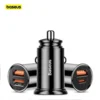 baseus-carcharger-main Baseus 30W USB Car Quick Charger 4.0 3.0 FCP SCP USB PD Black