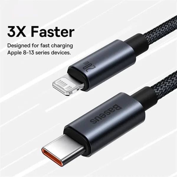 baseus-usbctolight-1 Baseus USB-C To Lightning 1m 20W Fast Charging Cable For iPhone
