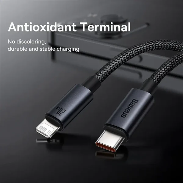 baseus-usbctolight-3 Baseus USB-C To Lightning 1m 20W Fast Charging Cable For iPhone