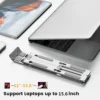 laptoptablet-holder-5 Laptop & Tablet Aluminum Alloy Holder Silver