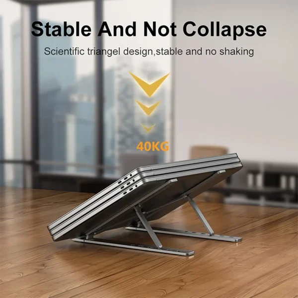 laptoptablet-holder-6 Laptop & Tablet Aluminum Alloy Holder Silver
