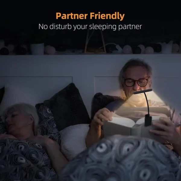 read-ledlamp-3 14Leds USB Rechargeable Reading Light Flexible Easy Clip