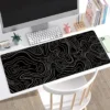 topographic-mouse-pad-black-main Computer Desk Mat Gaming Black and White 80x30cm for Mouse & keyboard