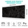 topographic-mousepad-black-5 Computer Desk Mat Gaming Black and White for Mouse & keyboard 80x30cm