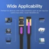 Vention Cat7 Ethernet Shield Round Cable 10Gbps 600Mhz
