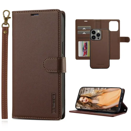 iPhone Magnetic Detachable TPU Leather Wallet Case