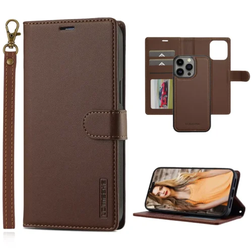 iPhone Magnetic Detachable TPU Leather Wallet Case