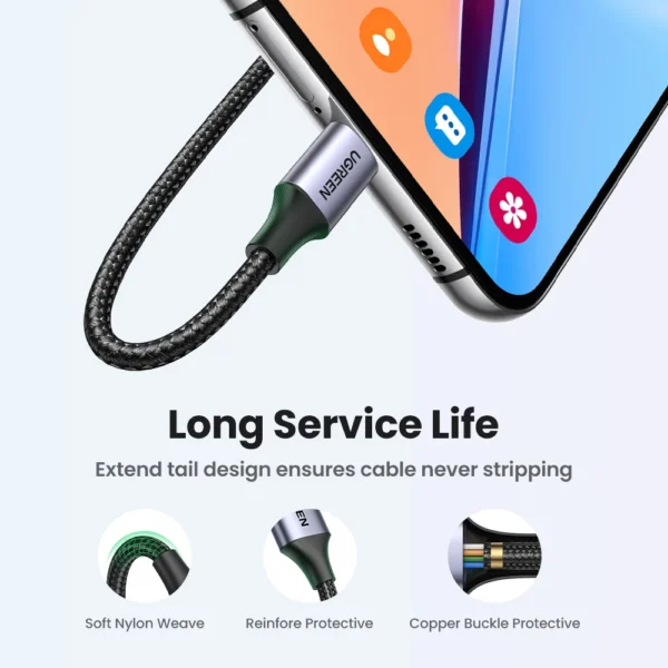 UGreen USB A to TYPE-C Fast Charging Data Cable