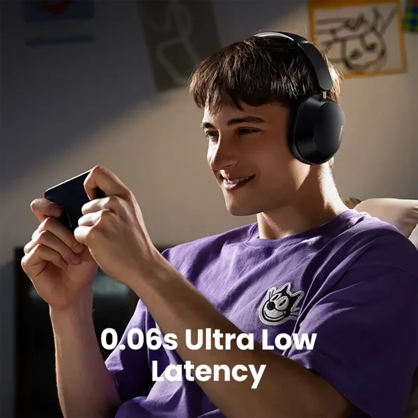 ugreen-headphone-5 UGREEN Max5c Wireless Bluetooth 5.4 Headphones 43dB Hybrid Active Noise Cancellation Hi-Res LDAC 75H - Black
