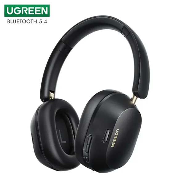 UGREEN Max5c Wireless Bluetooth 5.4 Headphones 43dB Hybrid Active Noise Cancellation Hi-Res LDAC 75H - Black